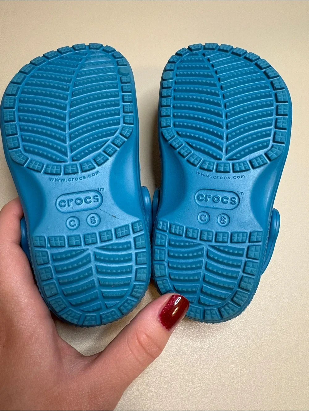 CROCS Kids Teal Blue Clog Sandals with Heel Strap